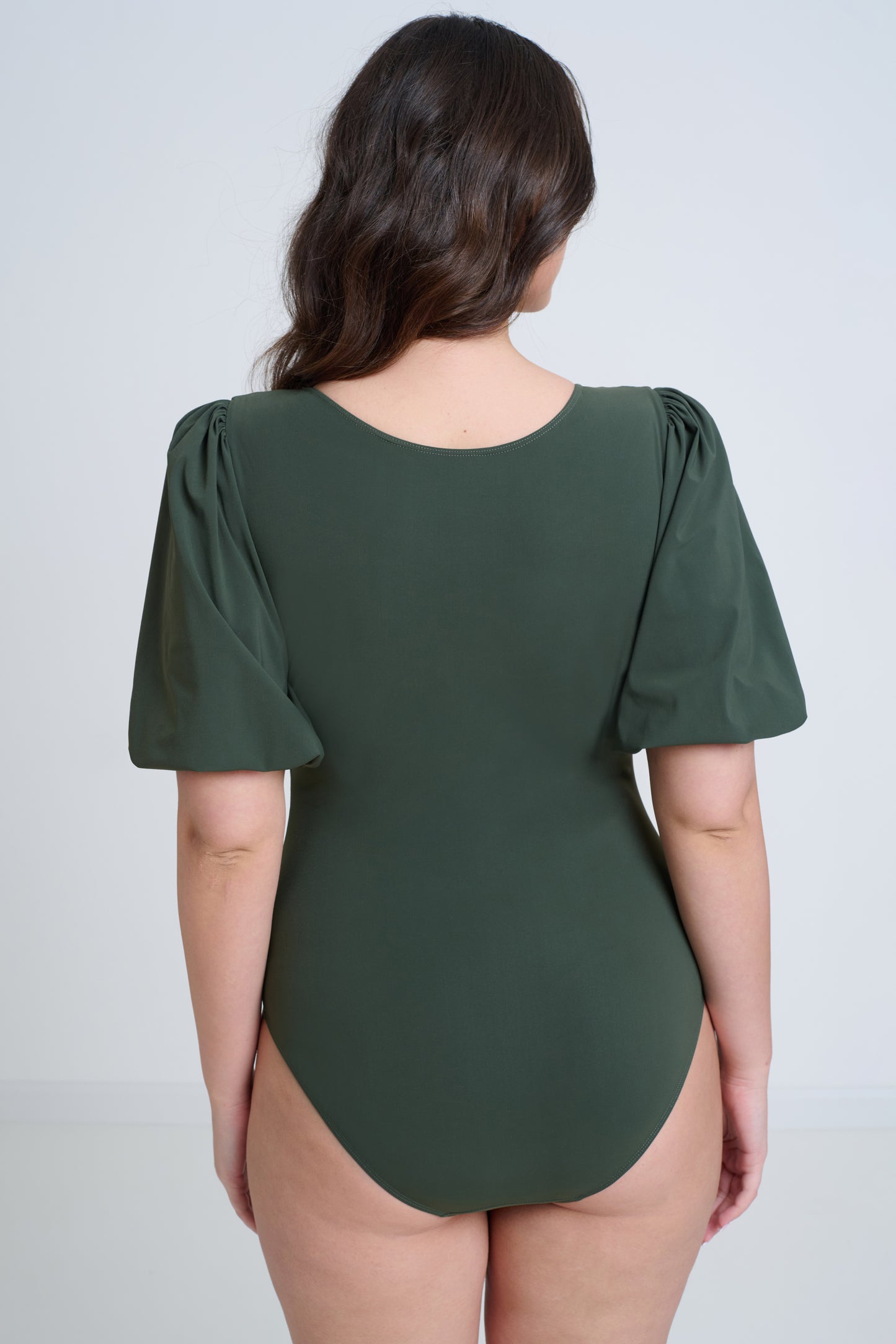 Puff Sleeve Swimsuit