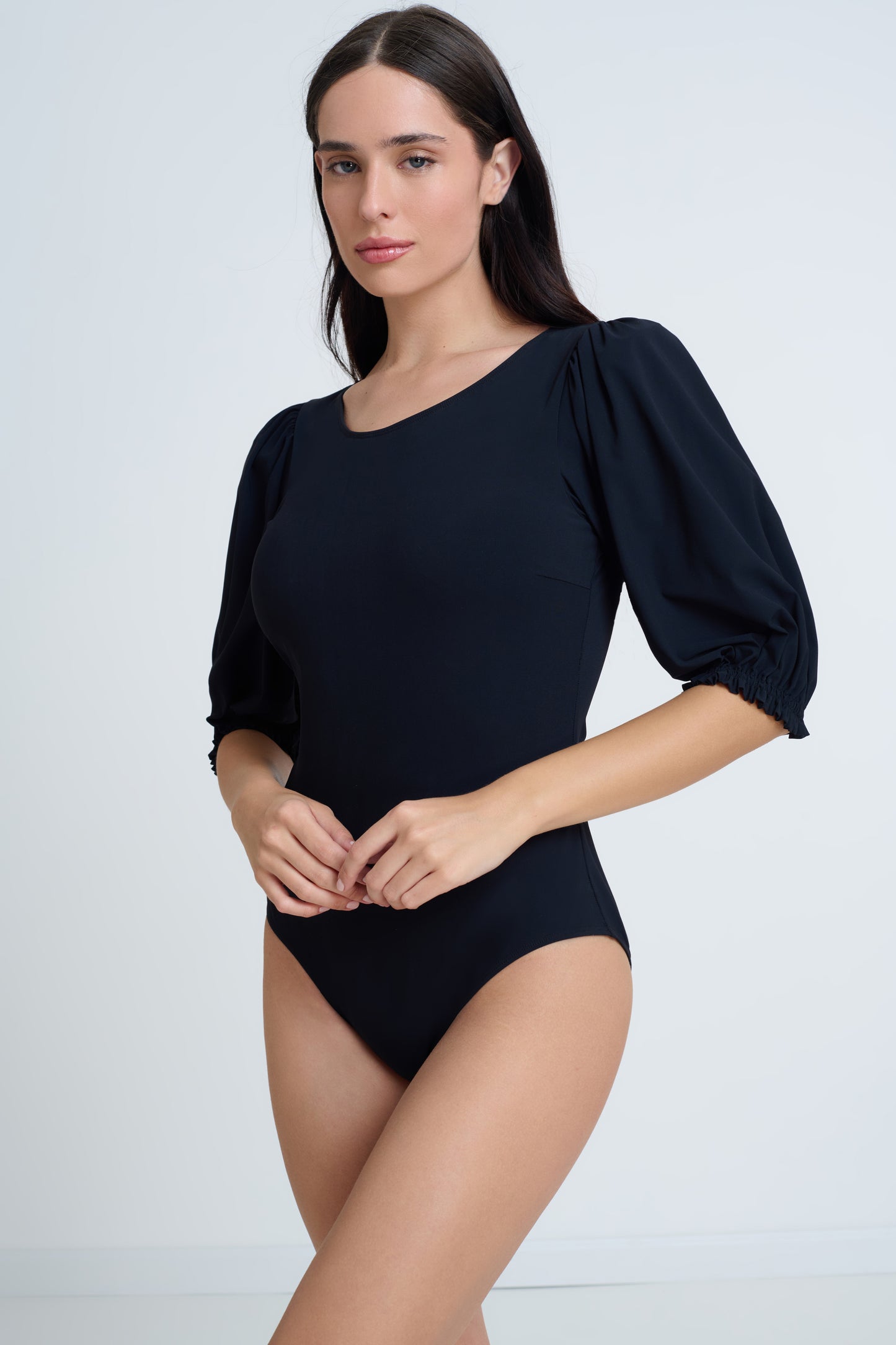 Puff Sleeve Swimsuit