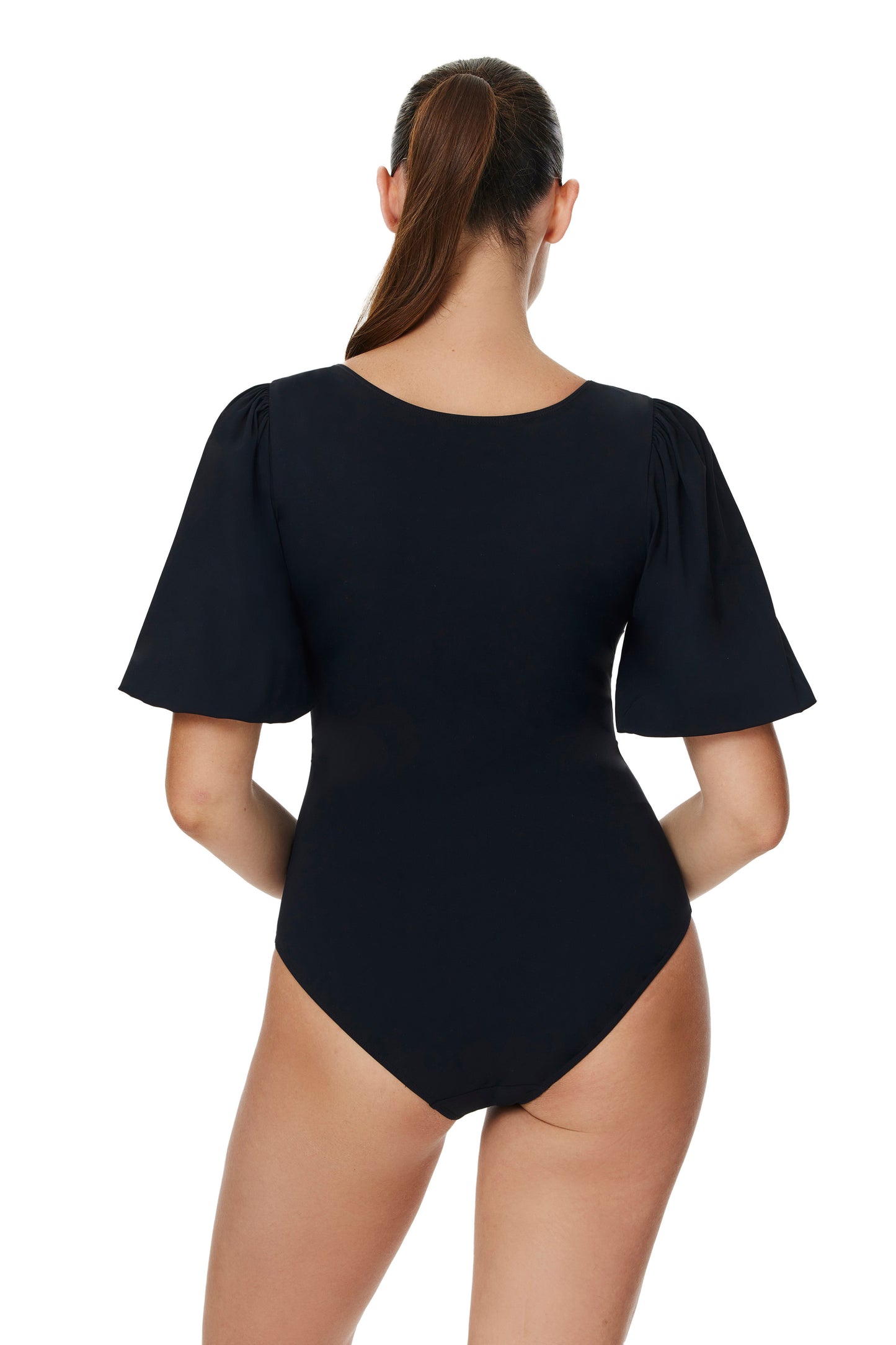 Puff Sleeve Swimsuit