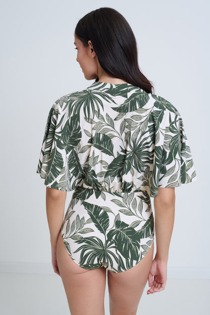 Wide Sleeve Swimsuit
