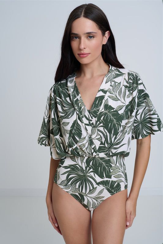 Wide Sleeve Swimsuit