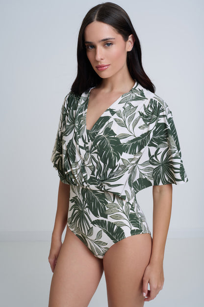 Wide Sleeve Swimsuit