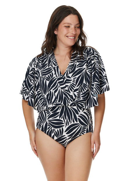 Wide Sleeve Swimsuit